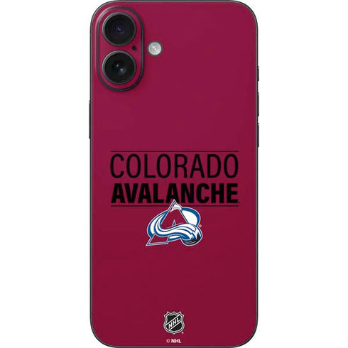 NHL Colorado Avalanche Lineup iPhone 16 Plus Skin