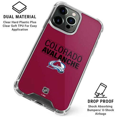 NHL Colorado Avalanche Lineup iPhone 16 Pro Max Clear Case