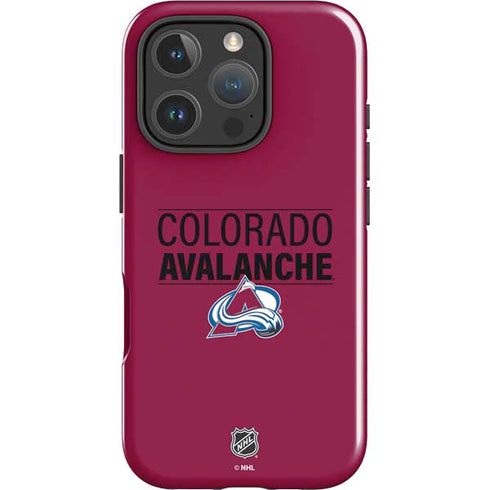 NHL Colorado Avalanche Lineup iPhone 16 Pro Max Impact Case