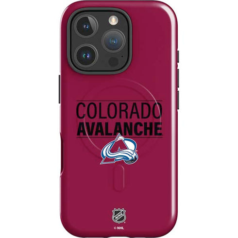 NHL Colorado Avalanche Lineup iPhone 16 Pro Max Magsafe Impact Case