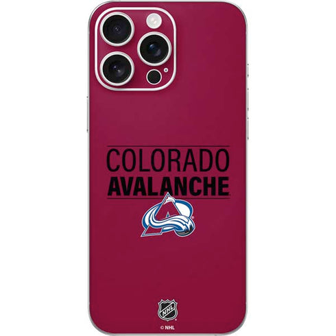 NHL Colorado Avalanche Lineup iPhone 16 Pro Max Skin