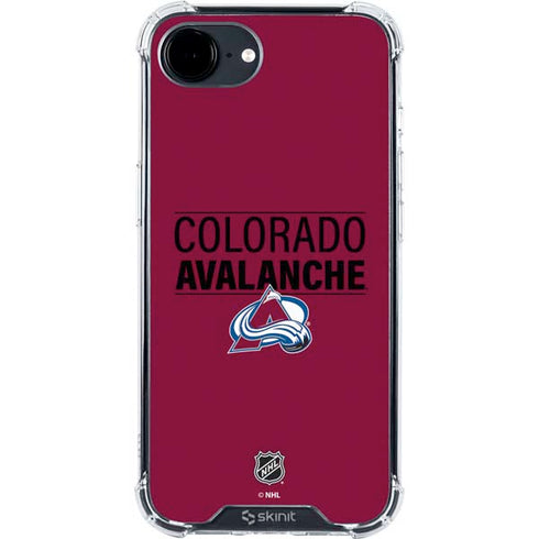 NHL Colorado Avalanche Lineup iPhone 16e Clear Case