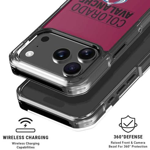 NHL Colorado Avalanche Lineup iPhone 18 Pro Clear Case