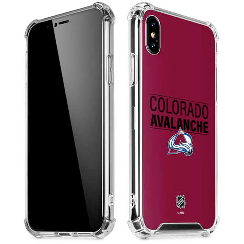 NHL Colorado Avalanche Lineup iPhone X/XS Clear Case