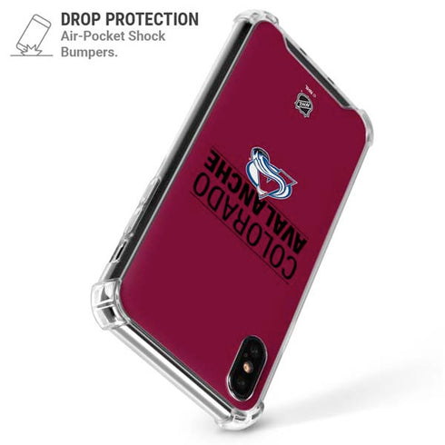 NHL Colorado Avalanche Lineup iPhone X/XS Clear Case