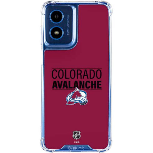 NHL Colorado Avalanche Lineup Moto G 5G (2024) Clear Case