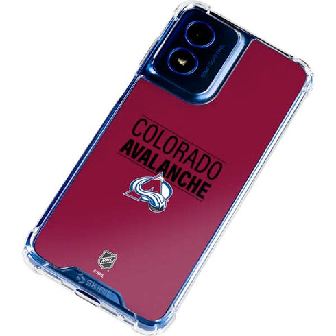 NHL Colorado Avalanche Lineup Moto G 5G (2024) Clear Case