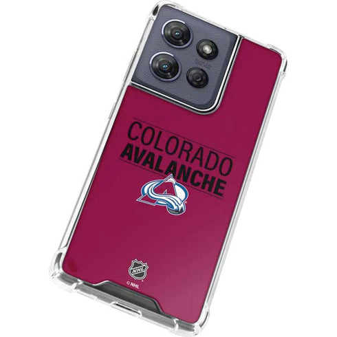 NHL Colorado Avalanche Lineup Moto G Play 5G (2025) Clear Case