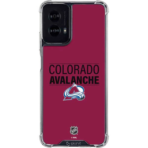 NHL Colorado Avalanche Lineup Moto G Power 5G (2024) Clear Case