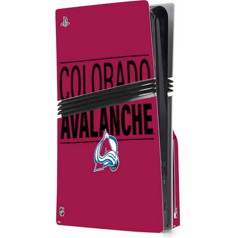 NHL Colorado Avalanche Lineup PS5 Pro Disk Console Skin