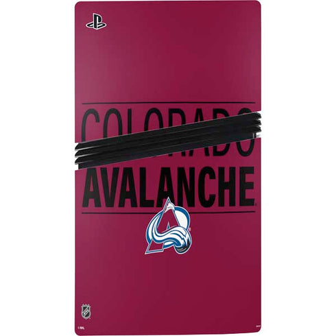 NHL Colorado Avalanche Lineup PS5 Pro Disk Console Skin