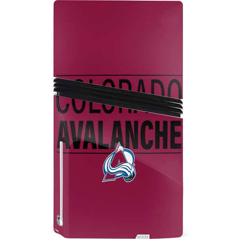 NHL Colorado Avalanche Lineup PS5 Pro Disk Console Skin