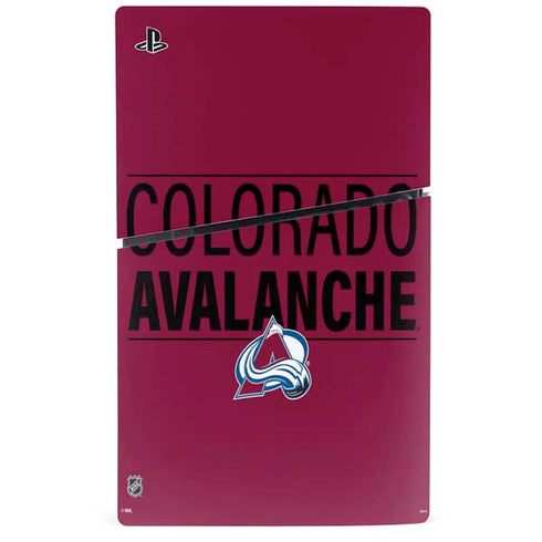 NHL Colorado Avalanche Lineup PS5 Slim Digital Edition Console Skin