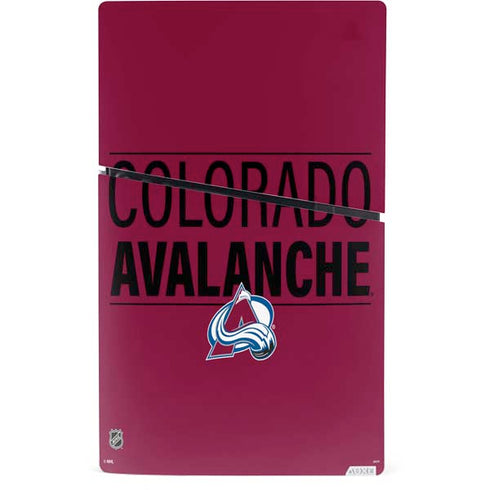 NHL Colorado Avalanche Lineup PS5 Slim Digital Edition Console Skin