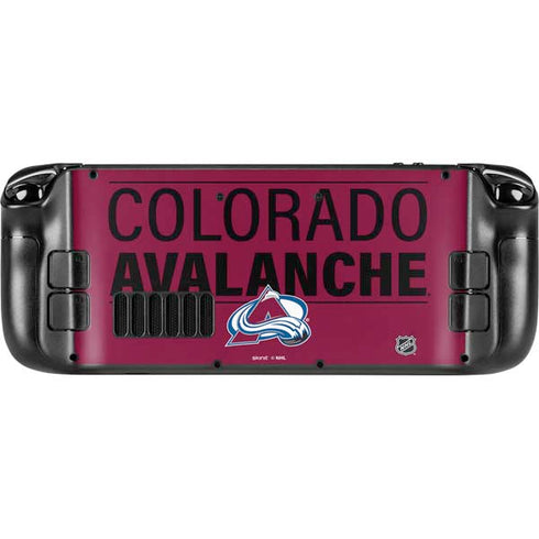 NHL Colorado Avalanche Lineup Steam Deck Handheld Gaming Computer Skin