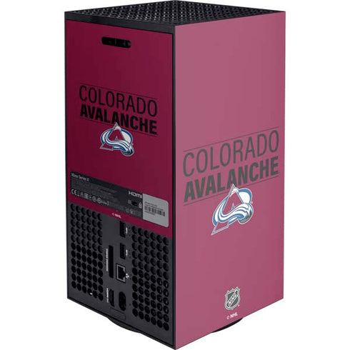 NHL Colorado Avalanche Lineup XBox Series X Digital Edition Console Skin