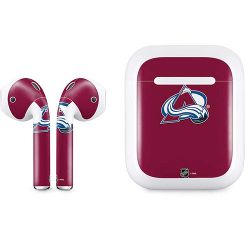 NHL Colorado Avalanche Solid Background Apple AirPods Skin