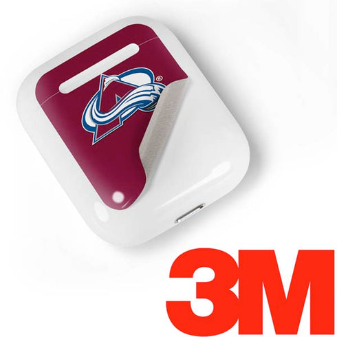 NHL Colorado Avalanche Solid Background Apple AirPods Skin