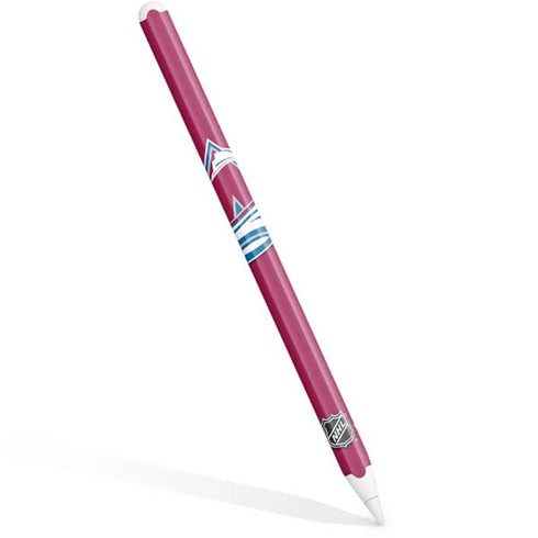 NHL Colorado Avalanche Solid Background Apple Pencil (2nd Gen 2019) Skin