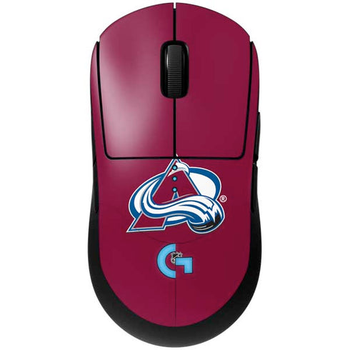 NHL Colorado Avalanche Solid Background G Pro Wireless Gaming Mouse Skin