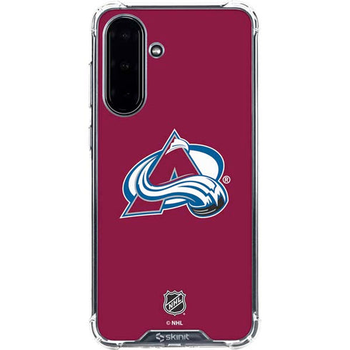 NHL Colorado Avalanche Solid Background Galaxy A36 5G Clear Case