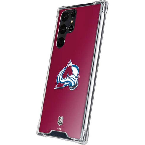 NHL Colorado Avalanche Solid Background Galaxy S23 Ultra Clear Case