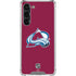 NHL Colorado Avalanche Solid Background Galaxy S24 FE Clear Case