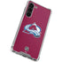 NHL Colorado Avalanche Solid Background Galaxy S24 FE Clear Case