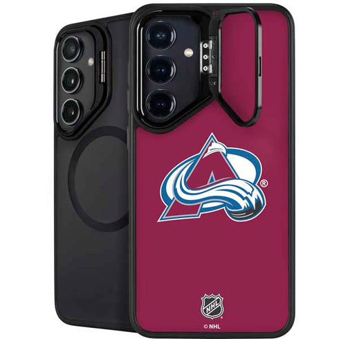 NHL Colorado Avalanche Solid Background Galaxy S25 Kickstand Case