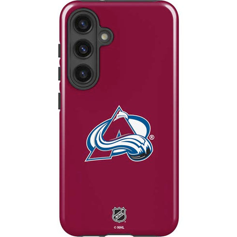 NHL Colorado Avalanche Solid Background Galaxy S25 Plus Impact Case