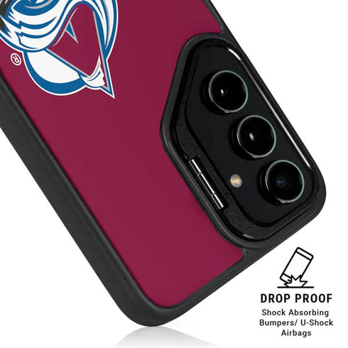 NHL Colorado Avalanche Solid Background Galaxy S24 Plus Kickstand Case
