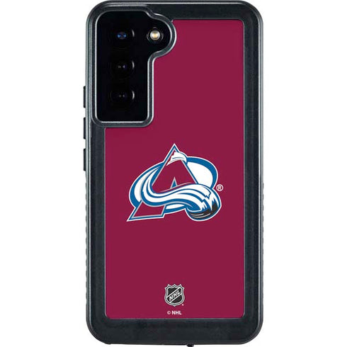 NHL Colorado Avalanche Solid Background Galaxy S24 Plus Waterproof Case