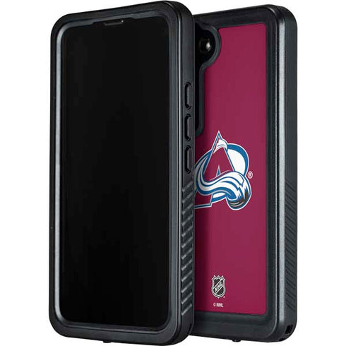 NHL Colorado Avalanche Solid Background Galaxy S24 Plus Waterproof Case