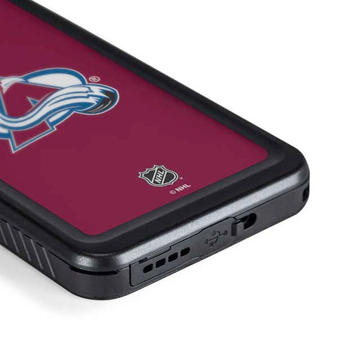 NHL Colorado Avalanche Solid Background Galaxy S24 Plus Waterproof Case