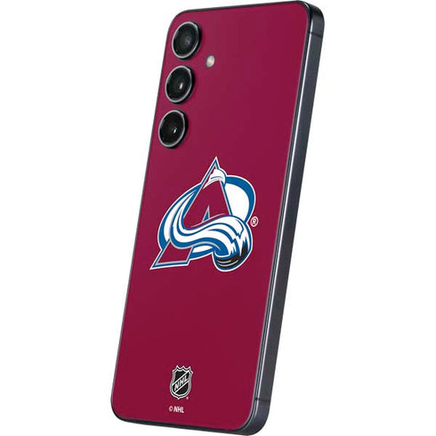 NHL Colorado Avalanche Solid Background Galaxy S25 Skin