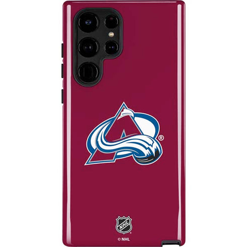 NHL Colorado Avalanche Solid Background Galaxy Cases