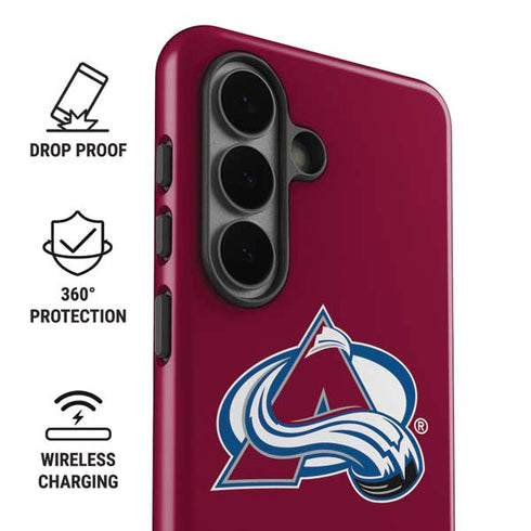 NHL Colorado Avalanche Solid Background Galaxy S26 Impact Case