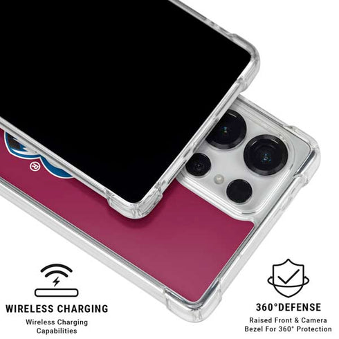 NHL Colorado Avalanche Solid Background Galaxy S26 Ultra Clear Case