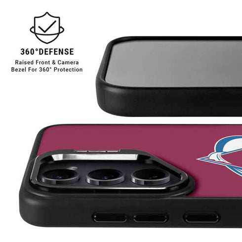 NHL Colorado Avalanche Solid Background Galaxy S26 Ultra Kickstand Case