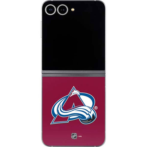 NHL Colorado Avalanche Solid Background Galaxy Z Flip6 Skin