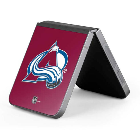 NHL Colorado Avalanche Solid Background Galaxy Z Flip6 Skin