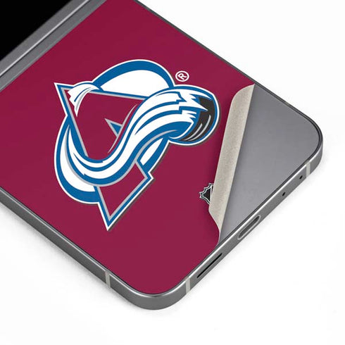 NHL Colorado Avalanche Solid Background Galaxy Z Flip6 Skin