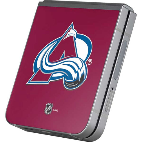 NHL Colorado Avalanche Solid Background Galaxy Z Flip6 Skin