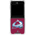 NHL Colorado Avalanche Solid Background Galaxy Z Flip6 Clear Case