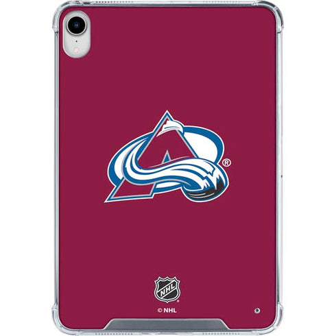 NHL Colorado Avalanche Solid Background iPad 11th Gen (2025) Clear Case