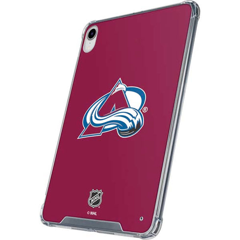 NHL Colorado Avalanche Solid Background iPad 11th Gen (2025) Clear Case