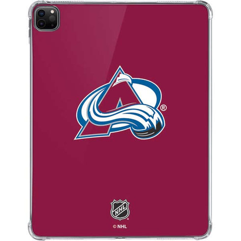 NHL Colorado Avalanche Solid Background iPad Pro 11in (2024) Clear Case