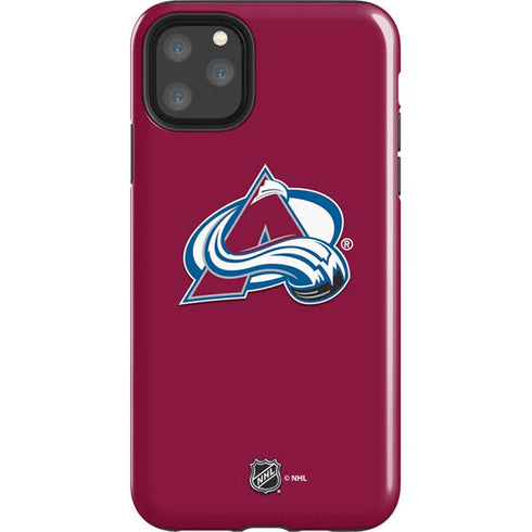 NHL Colorado Avalanche Solid Background iPhone Cases