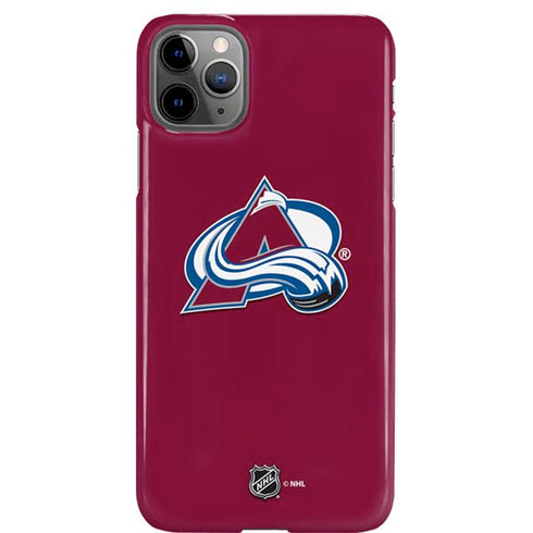 NHL Colorado Avalanche Solid Background iPhone Cases