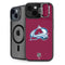 NHL Colorado Avalanche Solid Background iPhone 15 Plus Kickstand Case